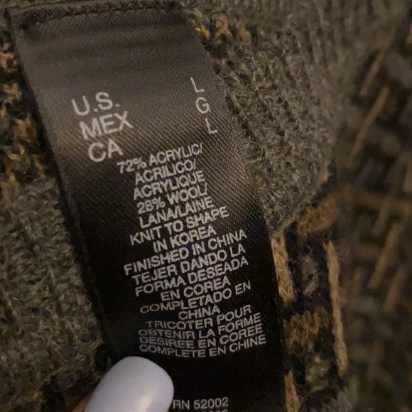 CRAZY HORSE Long sleeve Crew Neck Sweater Geometric, Size L - Picture 2 of 11